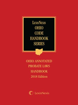 cover image of Ohio Annotated Probate Laws Handbook